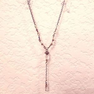 Gold Chained Sparkly Beaded Necklace